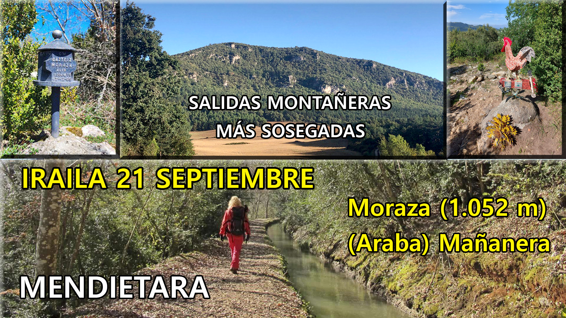 Foto Mendietara-Travesía:  Berganzo- Canal del agua-PR-A-75- Moraza(1052 m)- Venta de Moraza